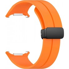 Pileli Store Pilelistore   Watch 7 Ultra KR418 Tender Silikon Kordon - Turuncu