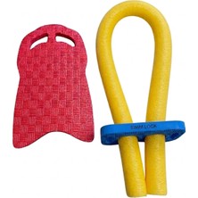 Alizon Yüzme Tahtası - Havuz Makarnası 3lü Set - Kırmızı-Sarı
