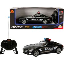 Rastar 1:20 Suncon Aztek Işıklı Uzaktan Kumandalı Polis Arabası Siyah S00020357