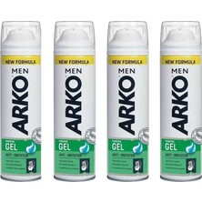 Arko Men, Anti Irritation Tıraş Jeli - 200 ml x 4 Adet