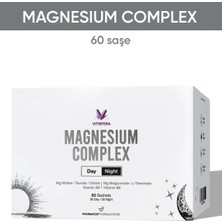 Vitisfera Magnezyum Complex Gündüz-Gece 60 Saşe Magnezyum Malat, Sitrat,taurat, Bisglisinat, L-Treonat ve B6