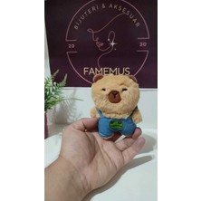 Famemus Accessory Lüsk Kaliteli Peluş Ayıcık Anahtarlık 12 cm