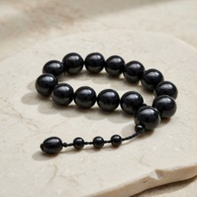 Blackcraft Oltu Taşı Mini Maskot Tespih