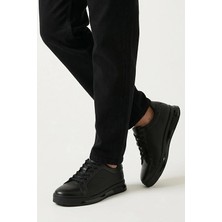 Ziya, Erkek Hakiki Deri Sneaker 1611053Z17661 Siyah