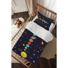 Talia Home Öğretici Gezegenler Desenli Bebek Beşik Uyku Seti TLABG-182