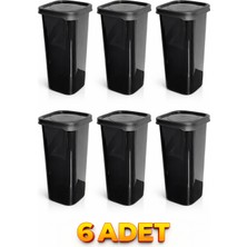 Ayde 6'lı Sızdırmaz Kapaklı 1,7 Litre Erzak Saklama Kabı – Bakliyat, Makarna ve Kuru Gıda Kabı