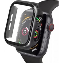 Pileli Store Pilelistore   Apple Watch 40MM Camlı Kasa Ekran Koruyucu - Siyah