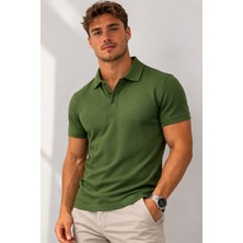 QS Erkek Polo Yaka Düz Tişört  Terletmez Rahat Slim Fit Kumaş