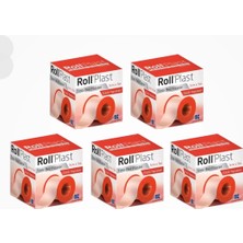 Roll Plast Tıbbi Bez Flaster (Çinko Oksitli Kauçuk Yapışkanlı) 5cm x 5m - 5 Adet