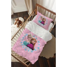 Talia Home Pembe Elsa&anna Desenli Bebek Beşik Uyku Seti