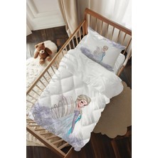 Talia Home Pastel Renk Elsa Desenli Bebek Beşik Uyku Seti TLABG-028