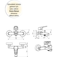 Karen Banyo Tulipek Banyo Bataryası, Krom, Cisa 46414