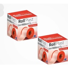 Roll Plast Tıbbi Bez Flaster (Çinko Oksitli Kauçuk Yapışkanlı) 5cm x 5m - 2 Adet
