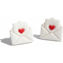 Lu Atelier Lettre Kalp Detaylı Zarf Form Polimer Kil Küpe – El Yapımı Minimal Romantik Tasarım