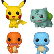 Funko Pop Pokemon: Starters 4-Pack Pikachu, Bulbasaur, Charmander & Squirtle