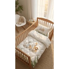 Talia Home Safari Sevimli Hayvanlar Desenli Bebek Beşik Uyku Seti TLABG-041