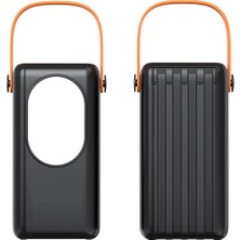 Cepini Cp-03 30.000MAH 22.5W Süper Hızlı Şarj Powerbank - Dahili 4 Kablolu ve LED Aydınlatmalı