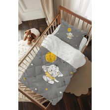 Talia Home Balon ve Fil Desenli Bebek Beşik Uyku Seti TLABG-122