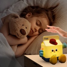 PopŞeker Sevimli Süt Kutusu Çocuk Odası Gece Lambası – Şarj Edilebilir & Zamanlayıcılı LED Dekoratif Lamba