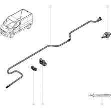 Gutsy Renault Cam Su Fıskıye Hortum Arka
