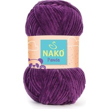 Nako Panda 3119 Mürdüm 5 Adet Örgü Ipi