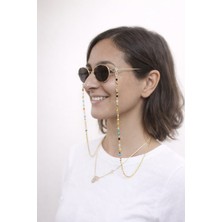 Bonjorno Aksesuar Renkli Boncuk Detaylı Gözlük Zinciri – Şık Gözlük Askısı – Kadın Güneş Gözlüğü Aksesuarı