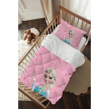 Talia Home Elsa Desenli Elsalı Bebek Beşik Uyku Seti TLABG-069