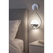 Deco Modern Tasarım Krom Renk Led'li Aplik