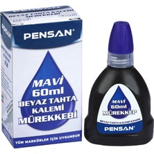 Pensan Tahta Kalemi Mürekkebi 60 ml Mavi