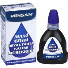 Pensan Tahta Kalemi Mürekkebi 60 ml Mavi