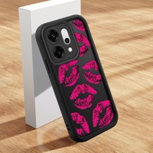 HONTINGA Oppo Reno 14 Pro 5g ile Uyumlu Kılıfı Düşüme Önleyici Basitlik Anti Düşme Kamera Korumali Şirin Kedi Kalp Siyah Desen Yumuşak Silikon Telefon Kılıfı Kadın ve Erkek Için Uygundur K2-0410