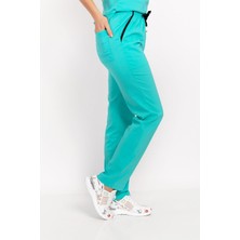 Nur Medikal Giyim Unisex Mint Yeşili Likralı Hemşire Pantolonu Hastane Doktor Alt Üniforma