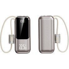 Cepini Cp-01 10.000MAH 22.5W Süper Hızlı Şarj Powerbank - Ultra Kompakt ve Kordon Kablolu