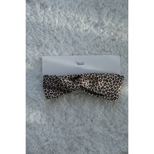 YamanCo Store Leopar Desen Burgu Model Kadın Bandana