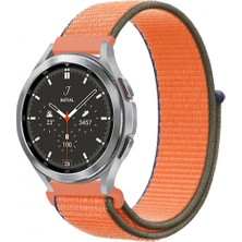 Pileli Store Pilelistore   Watch 22MM Hasırlı Cırtcırtlı Kordon - Turuncu