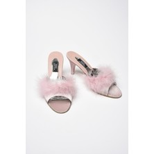 G&C Kadın Çeyizlik Tüylü Gelin Ev Terliği 155