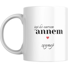 Myworldorganization Anneler Günü Özel Tasarım ve Kişiye Özel Isim Baskılı Kupa Bardak  – “iyi Ki Varsın Annem” -