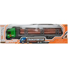 MEGA Express Wheels Die Cast Metal Kütük Taşıyan Tır