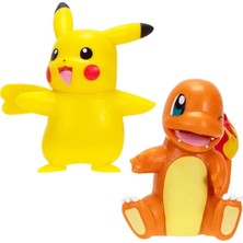 Jazwares Pokemon Battle 2'li Figür Seti POK/PKW3355-X - Pikachu ve Charmander