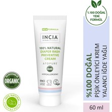 INCIA ATOPURE ® %100 Doğal Pişik Önleyici Krem Yenidoğan Nemlendirici Koruyucu Hassas Bakım 60 ml