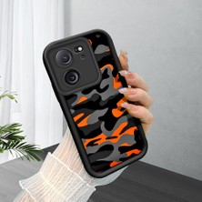 HONTINGA Xiaomi Mi 13T Pro ile Uyumlu Kılıfı Düşüme Önleyici Basitlik Anti Düşme Kamera Korumali Yaratıcı Siyah Desen Yumuşak Silikon Telefon Kılıfı Kadın ve Erkek Için Uygundur K2-0415