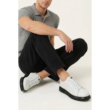 Ziya, Erkek Hakiki Deri Sneaker 1611057Z1011 Beyaz