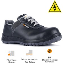 Mekap Pro Policap 294-01 S3 Src Vidala Deri Fiberglass burun Kevlar Ara Taban Elektrikçi Iş Ayakkabısı