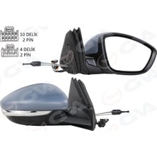 GVA Dış Dikiz Aynası Sağ Manuel Katlanır Opel Corsa F 19> Peugeot P208 19> Elektrikli-Astarlı-Isıtmalı