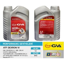 GVA Otomatik Şanzıman Yağı Atf Dexron Vı Kırmızı 1 Lt 12 Adet