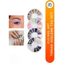 Fontenay Tırnak Süsleme Taşı, Kolay Uygulanabilir, 4'lü Nail Art Tırnak Süsleme Taş Seti