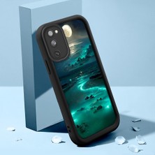 HONTINGA Samsung Galaxy S20 Fe ile Uyumlu Kılıfı Düşüme Önleyici Basitlik Anti Düşme Kamera Korumali Şirin Kedi Manzara Siyah Desen Yumuşak Silikon Telefon Kılıfı Kadın ve Erkek Için Uygundur K2-0416