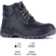 Mekap Pro Loader 023 S3 Src Vidala Deri Çelik Burun Çelik Ara Taban Iş Botu