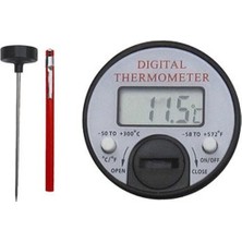 Tekno İstanbul Dijital Gıda Termometresi -50°c +300°C Cep Tipi Et Süt Sıvı Termometre
