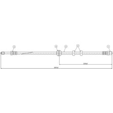 CAVO Ön Fren Hortumu Cordoba 93-02 2 Adet